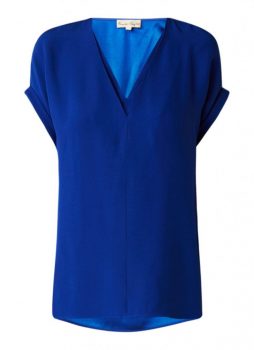 Blauwe blouse