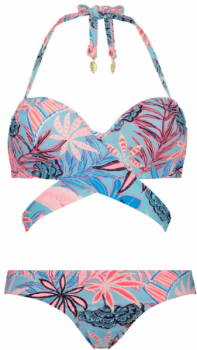 Bikini met tropische print